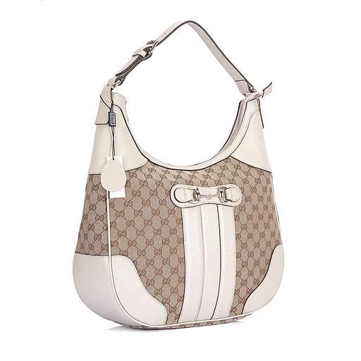 1:1 Gucci 247287 Cathrine Medium Hobo Bags-Cream Fabric